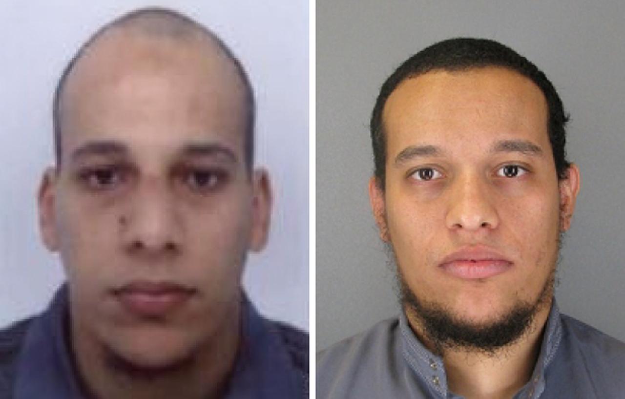 Les deux suspects recherchés par les autorités françaises dans la tuerie de Charlie Hebdo. [Police française]