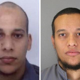 Les deux suspects recherchés par les autorités françaises dans la tuerie de Charlie Hebdo. [Police française]