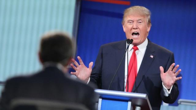 Jeudi soir, Donald Trump s'est montré provocateur tout en éludant les questions les plus pointues. [Getty Images - Scott Olson]