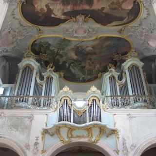 L'orgue de l'église du Collège Saint-Michel de Fribourg. [CC-BY-SA - xyz_man007]