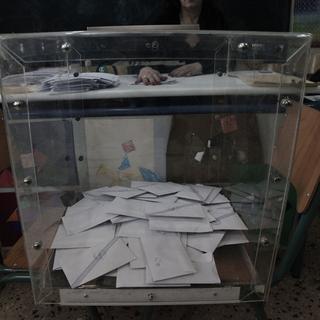 Bulletins de vote en Grèce, dimanche 25 janvier. [AFP - Kostis Ntantamis - NurPhoto]