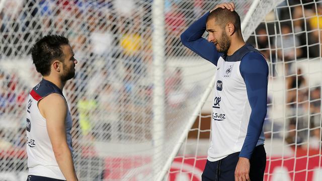 Mathieu Valbuena et Karim Benzema disputeront-ils l'Euro ensemble l'été prochain? [Keystone - David Vincent]