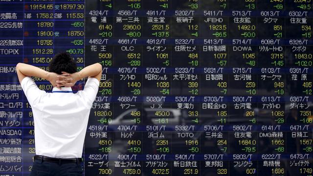 La Bourse de Tokyo a plongé lundi 24 août, en même temps que le reste des places financières asiatiques. [Toru Hanai]