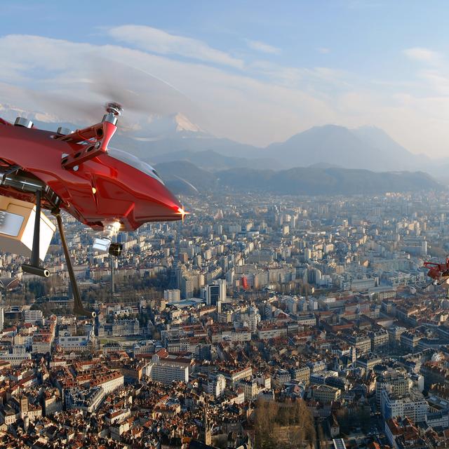 La livraison de paquets par drones, une utopie? [Fotolia - Stéphane Masclaux]