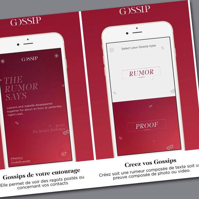 L'app Gossip suscite de violentes critiques en France. [Gossip]