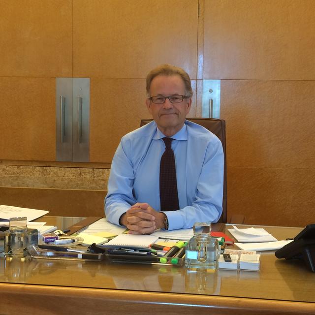 Le Danois Michael Møller, directeur général de l'Office des Nations unies à Genève. [RTS]