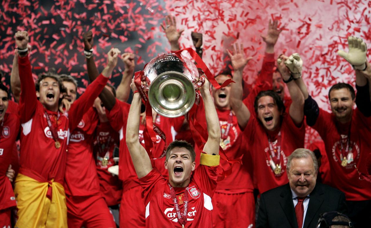 Gerrard et Liverpool avaient décroché la Ligue des champions en 2005, après une finale épique contre Milan.