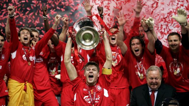 Gerrard et Liverpool avaient décroché la Ligue des champions en 2005, après une finale épique contre Milan.