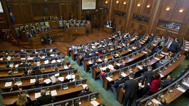 Séance du parlement kosovar à Pristina. [AP/Keystone - Visar Kryeziu]