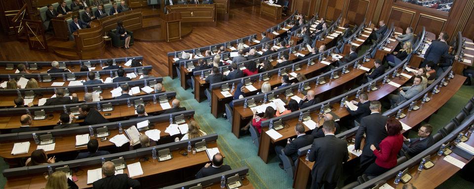 Séance du parlement kosovar à Pristina. [AP/Keystone - Visar Kryeziu]