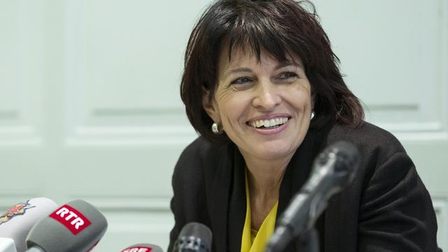 La conseillère fédérale Doris Leuthard était présente à l'inauguration de Swissgrid ce lundi.