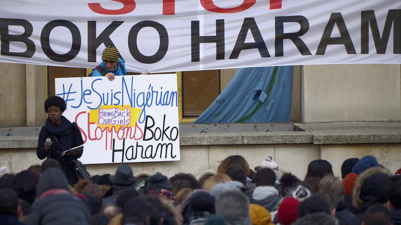 Une manifestation s'est tenue dimanche à Paris contre les attaques de Boko Haram au Nigeria, au Niger et au Cameroun. [AFP - Lionel Bonaventure]