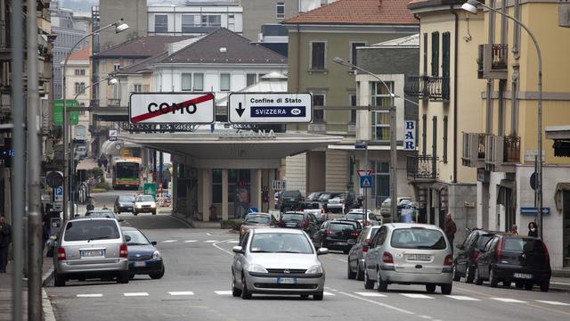 Côme, une seconde Lampedusa aux portes de la Suisse. [Keystone - Martin Ruetschi]