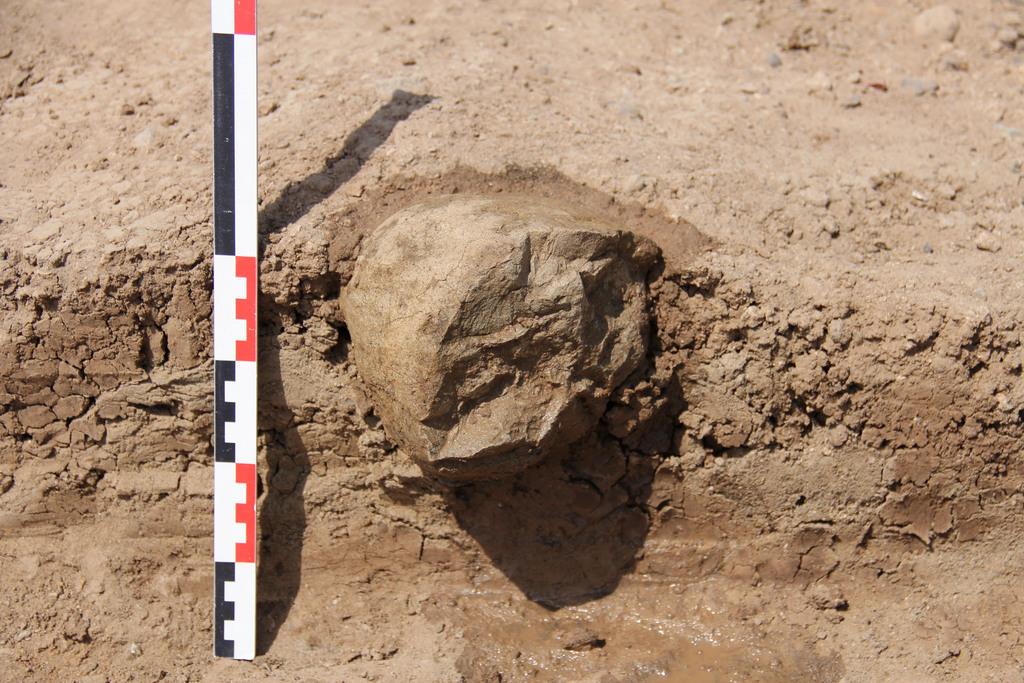 L'un des outils de pierre retrouvé par les archéologues au Kenya. [KEYSTONE]