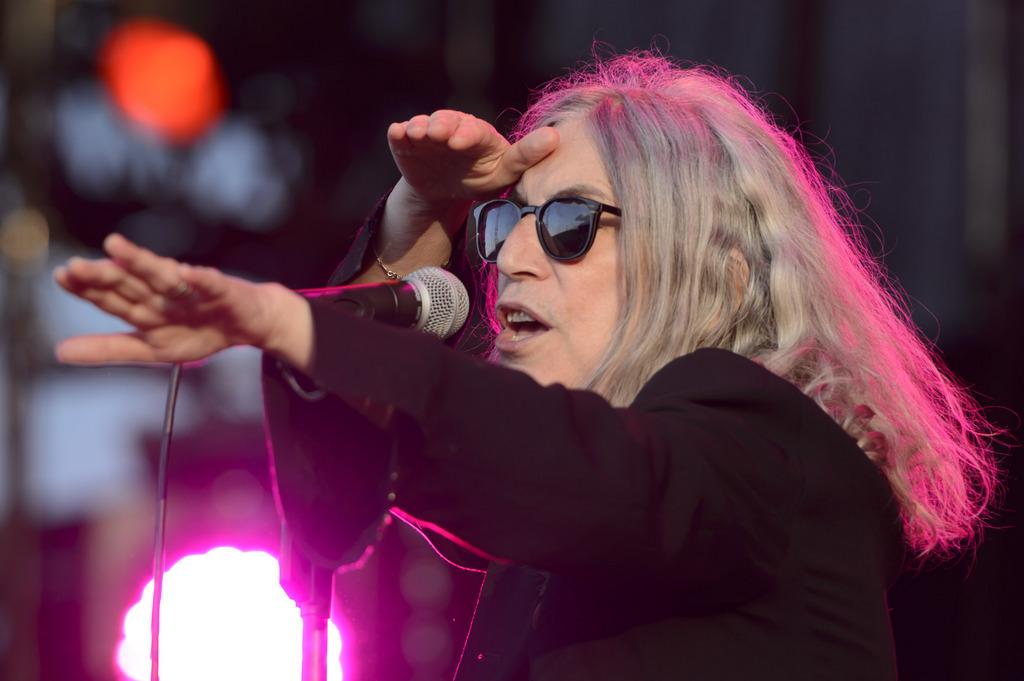 Patti Smith a offert une superbe performance "rock" au public des Arches. [KEYSTONE - Laurent Gillieron]