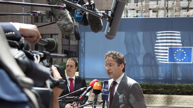 Pour Jeroen Dijsselbloem, le référendum grec est synonyme de fin de discussions. [Yves Herman]