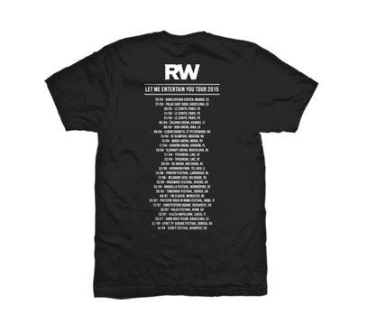Le T-shirt de la tournée qui a révélé l'information. [www.robbiewilliams.com]