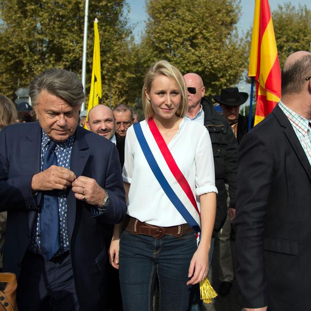 Marion Maréchal-Le Pen en campagne à Arles, 24.10.2015.