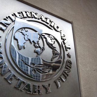 Le siège du Fonds monétaire international (FMI) à Washington. [EPA/Keystone - Jim Lo Scalzo]