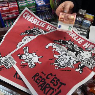Le journal satirique "Charlie Hebdo" du 25 février 2015. [AFP - Pascal Guyot]