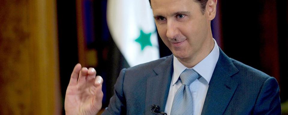 Le président syrien Bachar al-Assad. [Keystone/EPA/Sana]