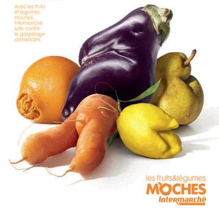Campagne d'Intermarché pour les légumes moches.