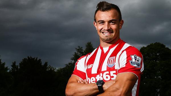 Shaqiri va découvrir un quatrième club après Bâle, Bayern et l'Inter. [Compte twitter officiel de Stoke City]