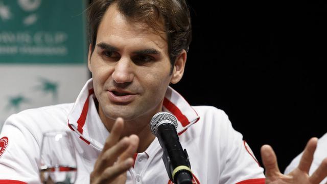Roger Federer en conférence de presse jeudi 17.09.2015.