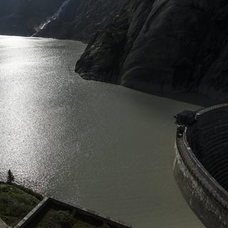 Le barrage du lac du Grimsel (BE). [Keystone - Peter Klaunzer]