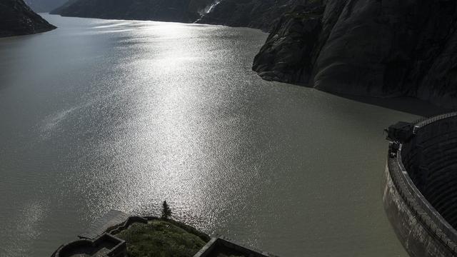 Le barrage du lac du Grimsel (BE). [Keystone - Peter Klaunzer]