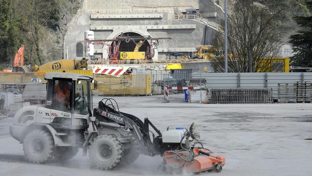 Une vue sur le chantier du CEVA, débuté en novembre 2011.