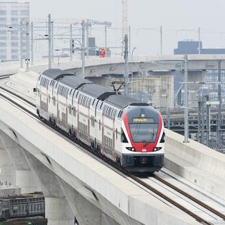 La ligne ferroviaire diamétrale à Zurich a été inaugurée. [Anthony Anex]