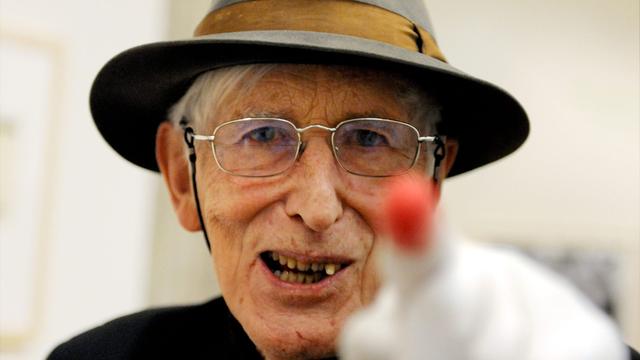 L'artiste alsacien Tomi Ungerer, octobre 2015. [Rolf Haid]