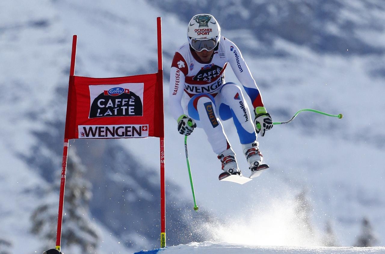 Week-end réussi pour Carlo Janka, vainqueur du super-combiné et 3e de la descente. [REUTERS - Sprich]