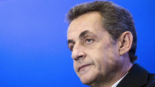 Nicolas Sarkozy, photographié au soir du premier tour des élections régionales en France, ce 6 décembre 2015 à Paris. [EPA/Keystone - Etienne Laurent]