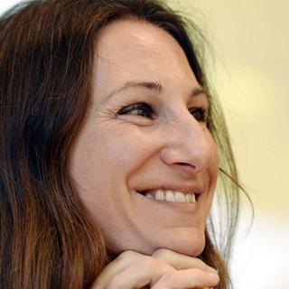 Adèle Thorens, Conseillère Nationale Verte Vaudoise en balade avec Lucile Solari. [Keystone - Walter Bieri]