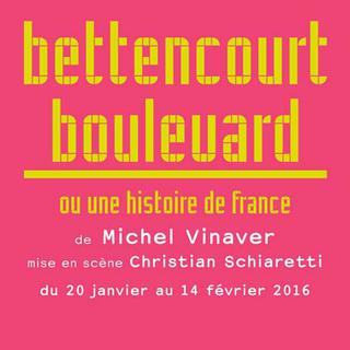L'affiche de la pièce "Bettencourt Boulevard ou une histoire de France" de Michel Vinaver. [fnacspectacles.com]