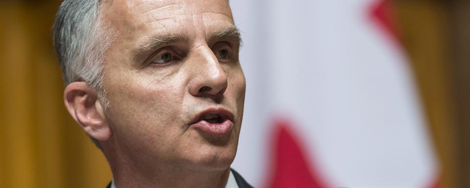 Pour Didier Burkhalter, "ratifier cette convention est aussi une question de crédibilité pour la Suisse". [Keystone - Alessandro Della Valle]