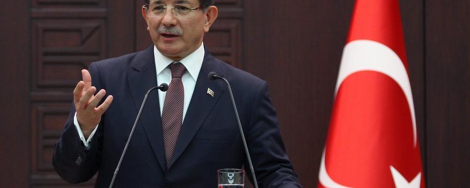 Le premier ministre turc Ahmet Davutoglu. [EPA/STR]