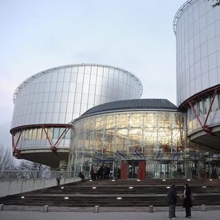 Bâtiment de la Cour européenne des droits de l'homme à Strasbourg. [Keystone - Christophe Karaba]