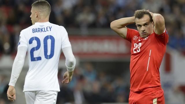 Xherdan Shaqiri a vécu une soirée difficile à Wembley. [Keystone - Laurent Gillieron]