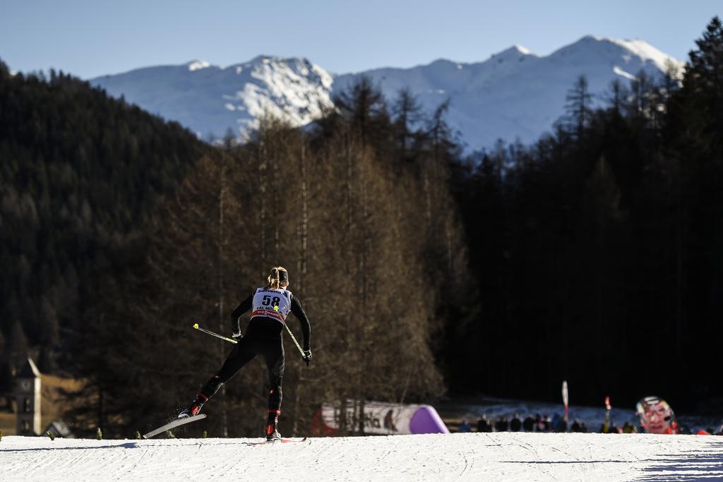 Van der Graaff a tout donné dans ce sprint. [KEYSTONE - Gian Ehrenzeller]