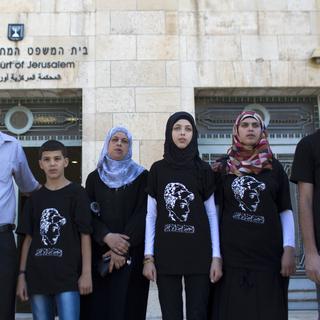 La famille de Mohammed Abou Khdeir. [AFP - Ahmad Gharabli]
