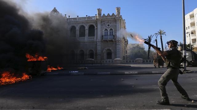 A Bethléem, les manifestations ont été spectaculaires, mais elles n'auraient pas fait de blessés.