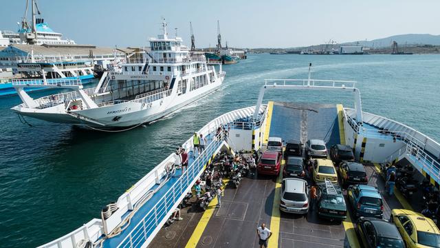 La partie grecque du port du Pirée doit être elle aussi privatisée. [AFP - Andreas Solaro]