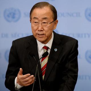 Ban Ki-moon a fait part de sa décision aux pays-membres de la CPI mardi soir. [EPA/JUSTIN LANE]