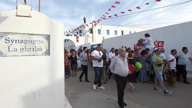 La synagogue de la Ghriba lors de la procession en 2015. [AFP - Fethi Belaid]