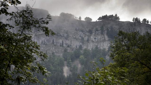 Le Creux-du-Van, théâtre du drame, ce 14 août 2015. [STEFFEN SCHMIDT]