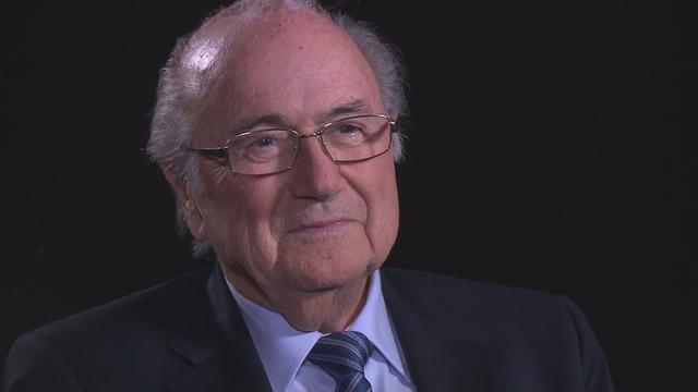 Sepp Blatter, président réélu de la FIFA. [RTS]