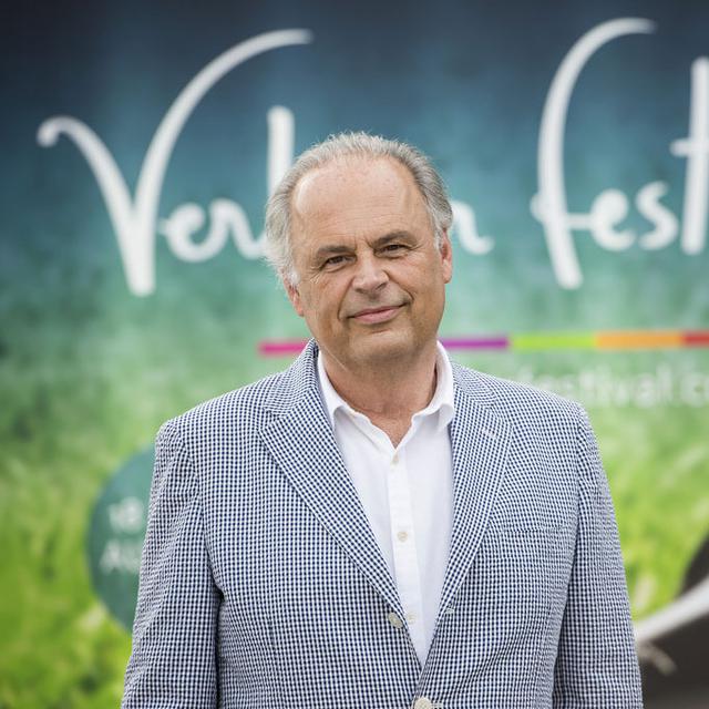 Martin Engström, fondateur et directeur du Verbier Festival. [Keystone - Jean-Christophe Bott]